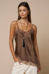 Asymmetrical Satin Cami