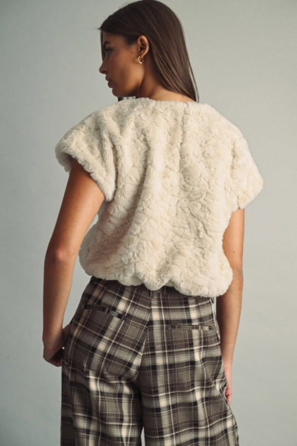 Faux Fur Pullover