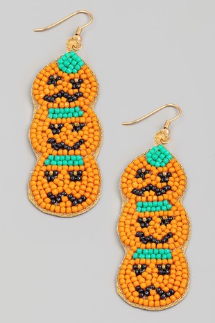 Jack O Lanterns Dangle Earrings