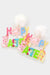 Pom Happy Easter Earrings