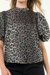 Puff Sleeve Leopard Top