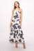 Beaded Criss Cross Halter Maxi
