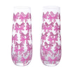Pink Glass Bow Glasses