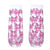 Pink Glass Bow Glasses
