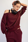 Off Shoulder Fleece