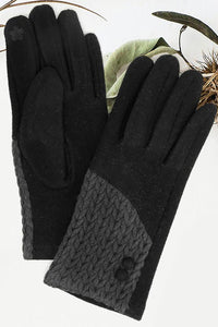 Cable Detailed Gloves