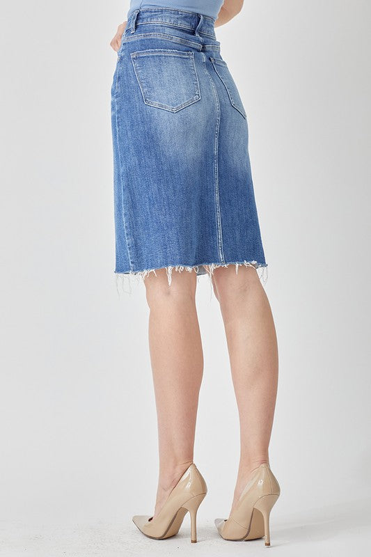 Denim Pencil Skirt