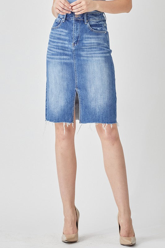 Denim Pencil Skirt