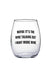 Wine Talking Glass