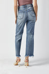 Risen Straight Frayed Hem HRC Jeans