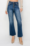 Risen Button Fly Flare Jeans