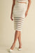 Mesh Stripe Skirt