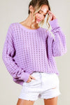 Crochet Knit Sweater