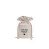 Love You Canvas Gift Bag