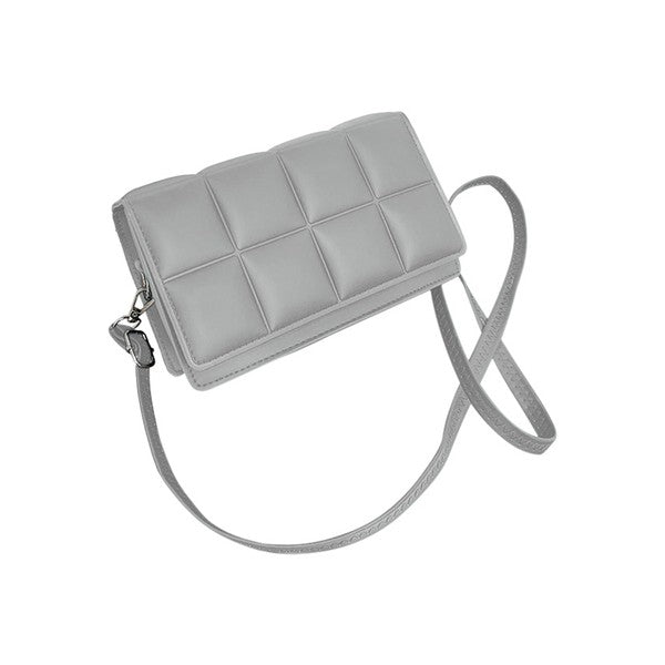 Quilted Leather Square Cross Body