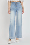 Risen Button Fly Flare Jeans