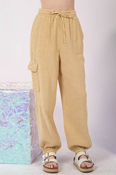 Gauze Cargo Pants