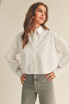 Crop Button Down Shirt