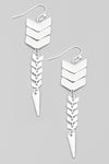 Chevron Drop Earrings