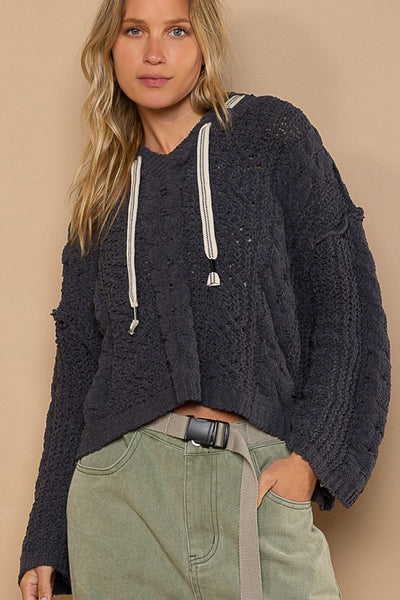 Cable Knit Chenille Sweater