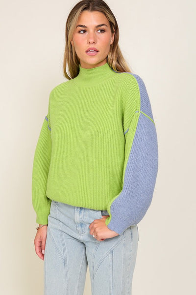 Two Sided Color Block Sweater