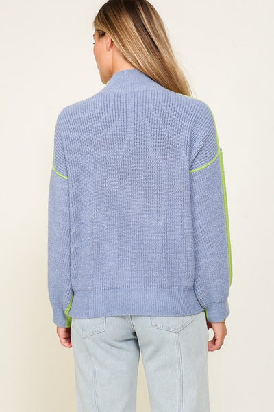 Two Sided Color Block Sweater