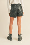 Faux Leather Shorts