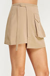 Mini Buckle Tie Wrap Skort