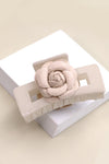 VELVET ROSE RECTANGLE HAIR CLAW CLIPS