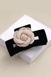 VELVET ROSE RECTANGLE HAIR CLAW CLIPS