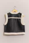 Shearling Semi Crop Vest