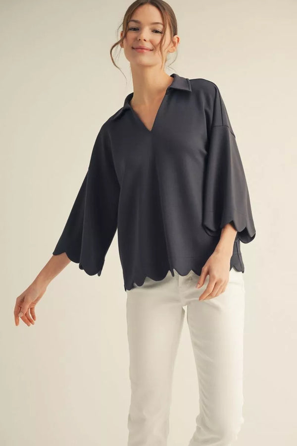 Scallop Edge Top