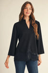 Lace Trim Blouse