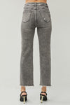 Risen Straight Frayed Hem HRC Jeans