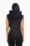 Cropped Hooded Vest