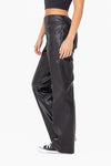 Mono B Vegan Leather Wide Pants