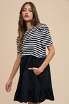 Striped Babydoll Dress