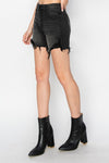 Distressed Hem Shorts