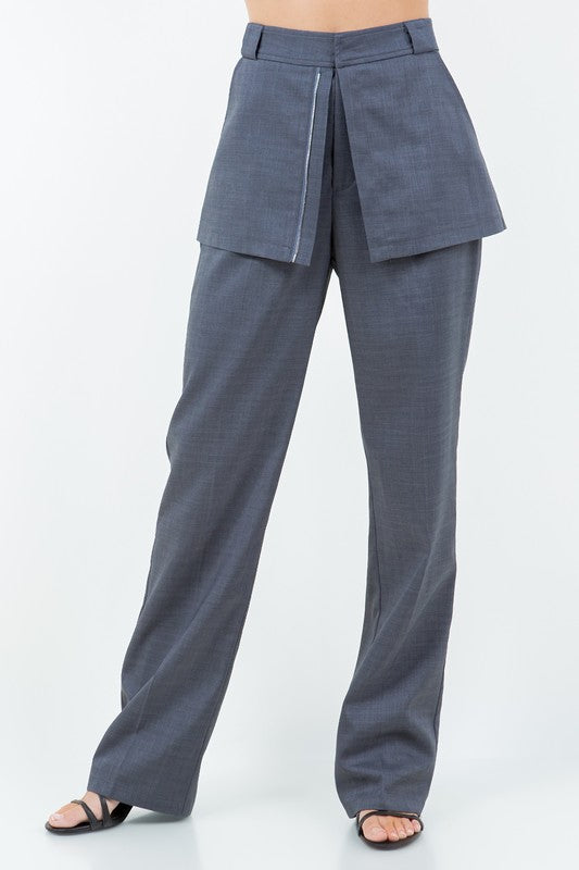 Skirt Overlay Pants