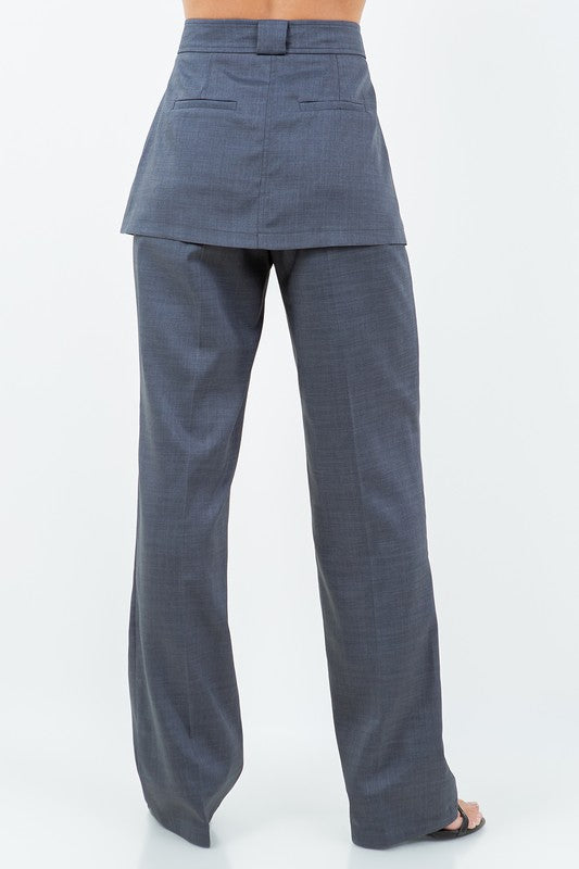 Skirt Overlay Pants