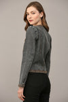 Braid Trim Denim Jacket