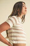 Mesh Stripe Top