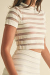 Mesh Stripe Top