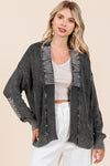 Contrast Patch Cardigan