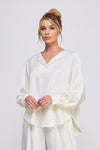 Satin Crinkle Blouse