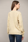 Foil Cable Sweater