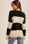 Striped Ripped Sweater