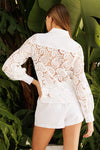 Boho Lace Button Down