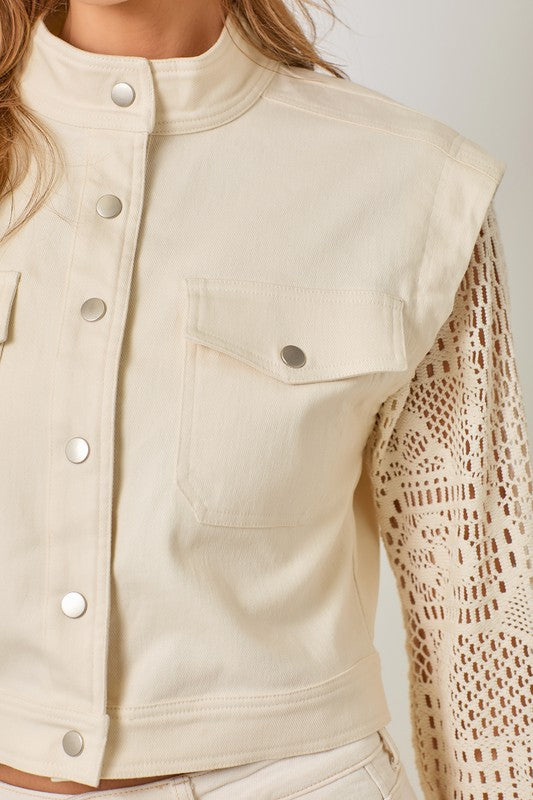 Crochet Sleeve Jacket