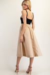 Two Tone Midi Dress
